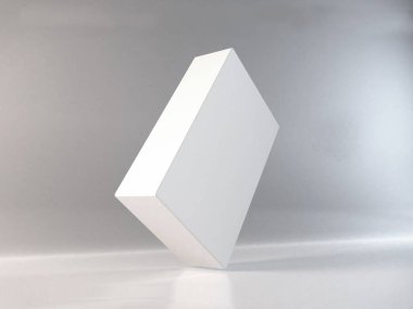 Gerçekçi Uzun Kutu Paketleme Şablonu