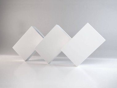 Gerçekçi Uzun Kutu Paketleme Şablonu