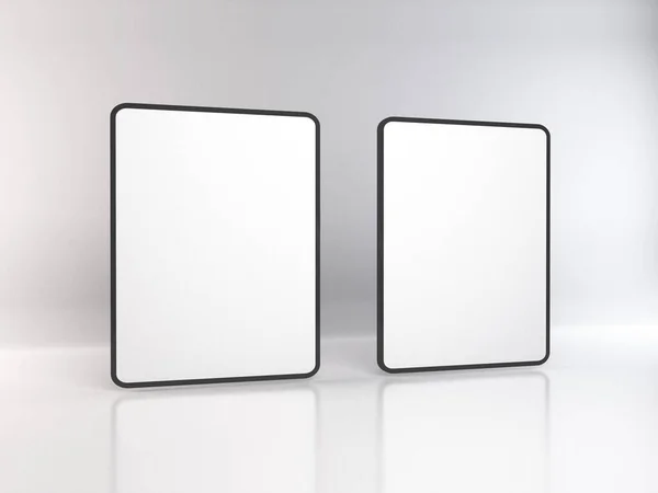 İzole Arkaplan Üzerine Tablet Aygıtı 3B Görüntü Yapılandırma Sahnesi
