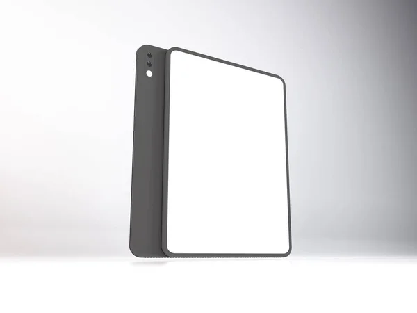 Tablet Device Illustration Mockup Scen Isolerad Bakgrund — Stockfoto