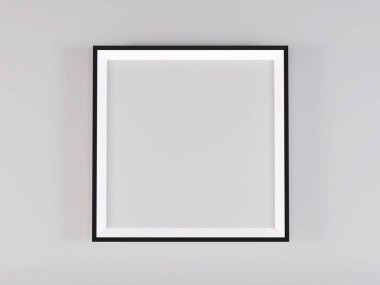 İzole Arkaplan Üzerine Poster Çerçevesi 3D Görüntü Yapılandırma Sahnesi