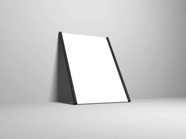 İzole Arkaplan Üzerine Poster Çerçevesi 3D Görüntü Yapılandırma Sahnesi