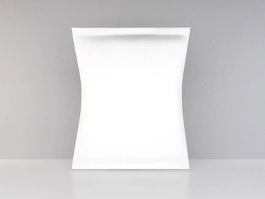 İzole Arkaplanda Atıştırmalık Paketleme 3B Görüntü Uygulaması