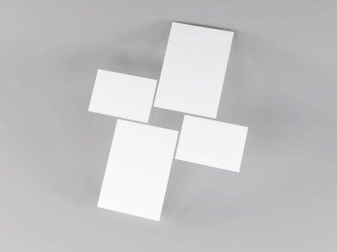 Gerçekçi Düğün Davetiyesi 3D Görüntü İzole Arkaplan Sahnesi