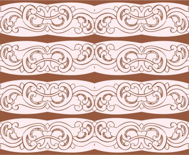 Kusursuz Oriental Çiçek Vektör Deseni. Kumaş, duvar kağıtları ve arka planlar için geleneksel çiçek deseni. Süslü bahçe çiçekleri ve yaprakları.