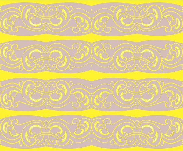 Naadloze Oosterse Bloemen Vector Patroon Traditioneel Bloemenpatroon Voor Stof Wallpapers — Stockvector