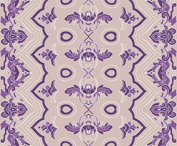 Modèle Vectoriel Floral Oriental Sans Couture Motif Floral Traditionnel Pour — Image vectorielle