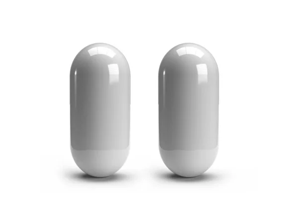 Medicine Capsule Pill Illustration Mockup Scene Isolated Background — 스톡 사진