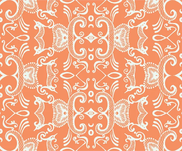 Seamless Oriental Vector Pattern Traditional Floral Pattern Fabric Wallpapers Backgrounds — Image vectorielle