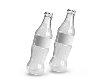 Ilımlı içecek şişesi 3D Görüntü İzole Arkaplan Sahnesi