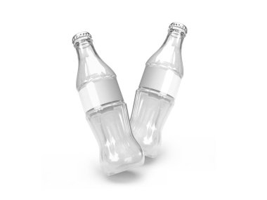 Ilımlı içecek şişesi 3D Görüntü İzole Arkaplan Sahnesi