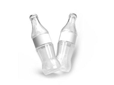 Ilımlı içecek şişesi 3D Görüntü İzole Arkaplan Sahnesi