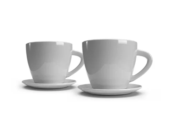 Čaj Káva Pohár Desce Ilustrace Mockup Scéna Izolovaném Pozadí — Stock fotografie