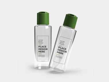 Üst Şişe 3B Görüntü Görüntüleme İzole Arkaplan Sahnesi