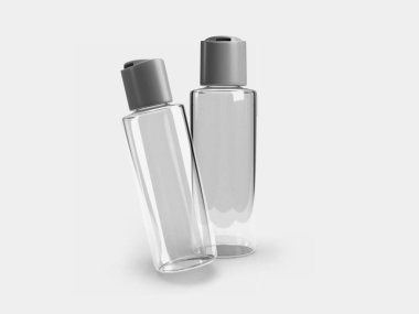 Üst Şişe 3B Görüntü Görüntüleme İzole Arkaplan Sahnesi