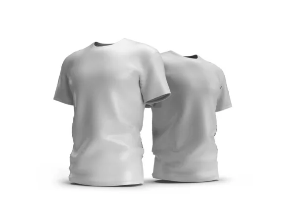 Homens Tshirt Roupas Ilustração Mockup Cena Fundo Isolado — Fotografia de Stock