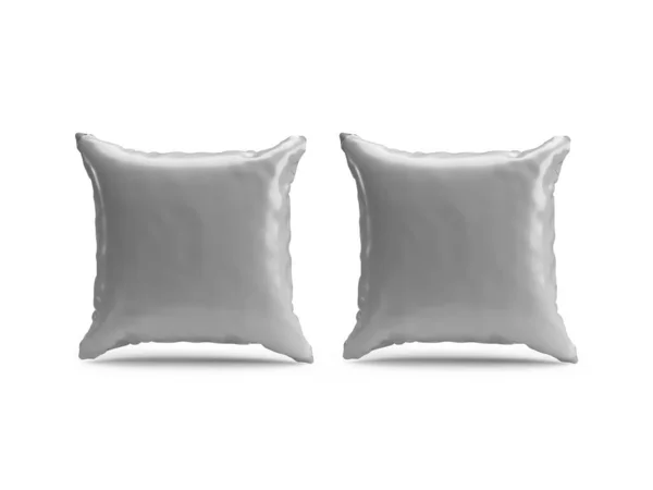 Pillow Quadrado Ilustração Mockup Cena Fundo Isolado — Fotografia de Stock