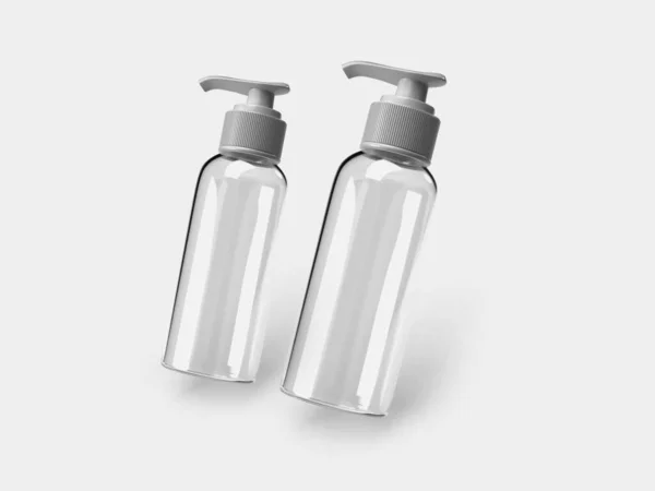 Sanitizer Pump Bottle Illustration Mockup Scene Isolated Background — 스톡 사진