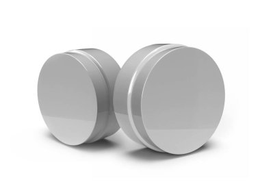 Krem Kozmetik Kavanozu 3D Görüntü İzole Arkaplan Sahnesi