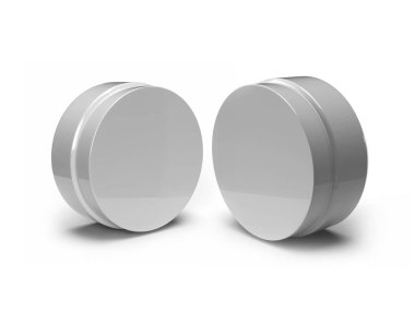 Krem Kozmetik Kavanozu 3D Görüntü İzole Arkaplan Sahnesi