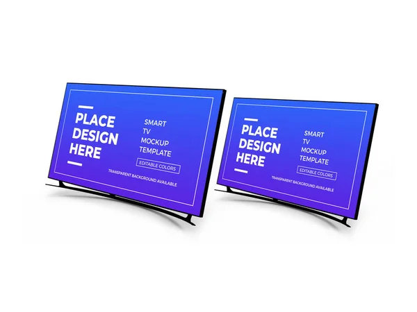 Smart Display Illustration Mockup Scene Isolated Background — Stock Photo, Image