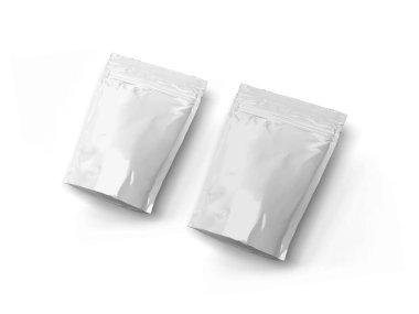 Atıştırmalık Torba Paketleme 3 boyutlu Görüntü İzole Arkaplan Sahnesi