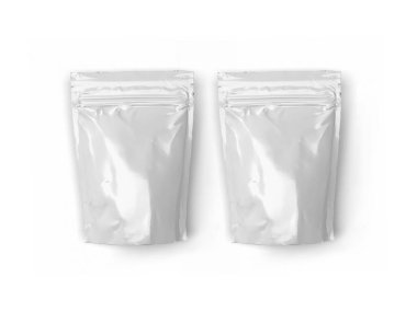 Atıştırmalık Torba Paketleme 3 boyutlu Görüntü İzole Arkaplan Sahnesi