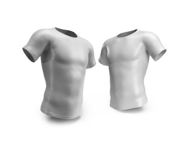 Sporty Tshirt Jersey 3D Illustration Mockup Scene on Isolated Background