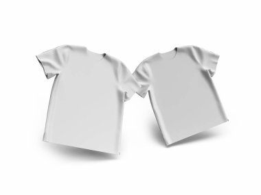 Tshirt Kumaşı 3B Görüntü İzole Arkaplan Sahnesi