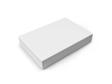 A4 Paper Box 3D Illustration Mockup Scene on Isolated Background