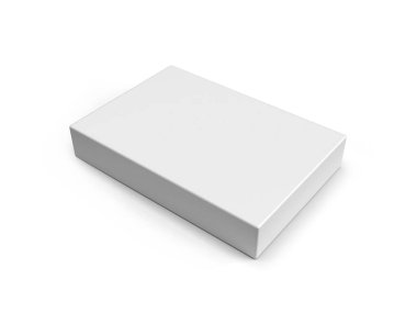 A4 Paper Box 3D Illustration Mockup Scene on Isolated Background