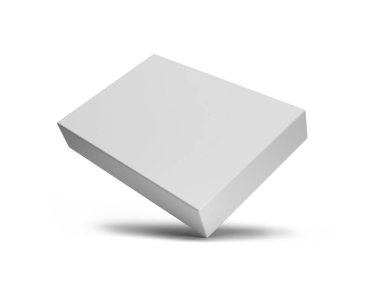 A4 Paper Box 3D Illustration Mockup Scene on Isolated Background