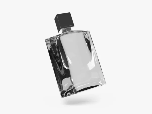 Parfum Fles Illustratie Mockup Scene Geïsoleerde Achtergrond — Stockfoto