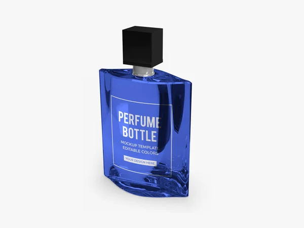 Perfume Bottle Illustration Mockup Scene Isolated Background —  Fotos de Stock