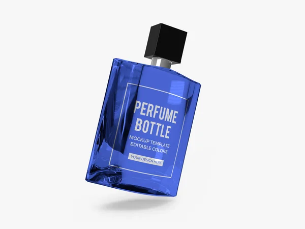 Perfume Bottle Illustration Mockup Scene Isolated Background —  Fotos de Stock