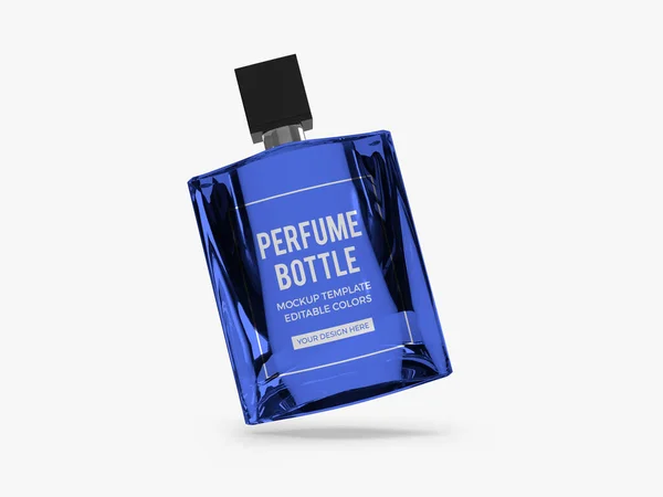 Perfume Bottle Illustration Mockup Scene Isolated Background —  Fotos de Stock