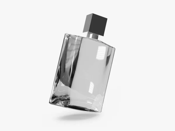 Parfum Fles Illustratie Mockup Scene Geïsoleerde Achtergrond — Stockfoto