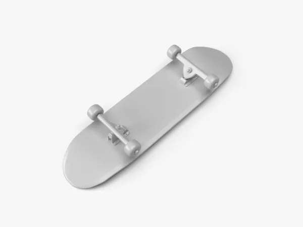 Skateboard Εικονογράφηση Σκηνή Mockup Απομονωμένο Φόντο — Φωτογραφία Αρχείου