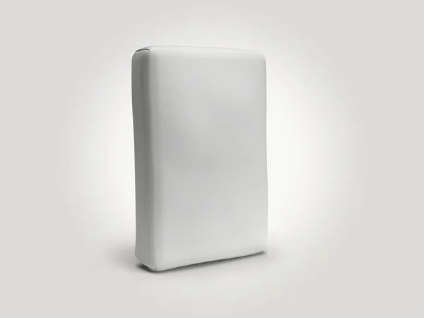 Çimento Çuvalı Kağıt Torba 3B Görüntü İzole Arkaplan Sahnesi