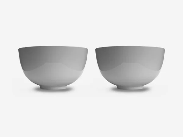 Kerámia Bowl Illusztráció Mockup Jelenet Izolált Háttér — Stock Fotó