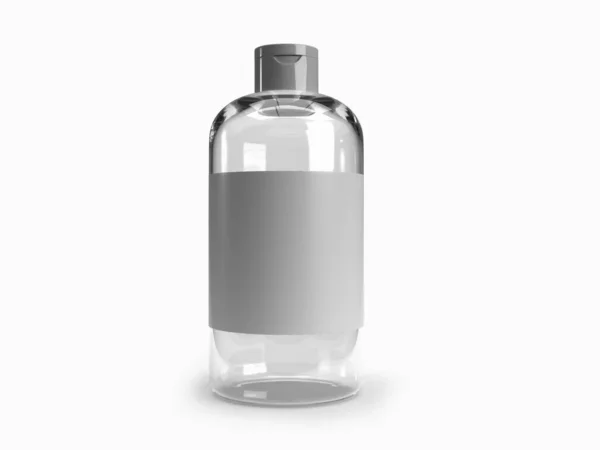 Conditioner Duschflasche Illustration Mockup Szene Auf Isoliertem Hintergrund — Stockfoto