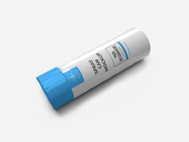 Deodorant Aerosol Şişe Spreyi 3 boyutlu Görüntü İzole Arkaplan Sahnesi