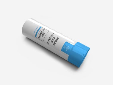 Deodorant Aerosol Şişe Spreyi 3 boyutlu Görüntü İzole Arkaplan Sahnesi