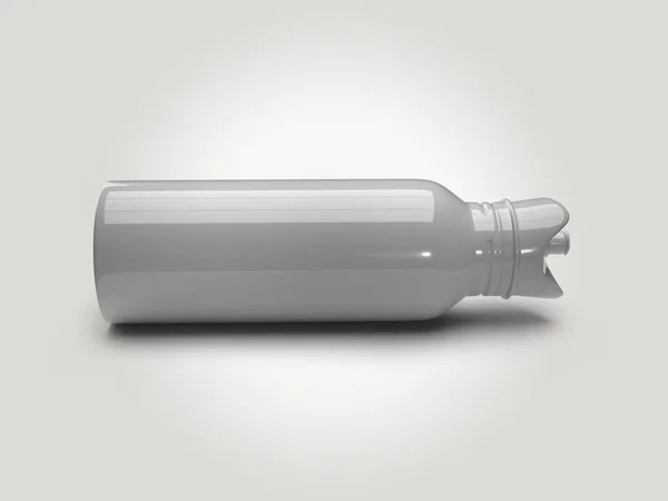 Drinking Bottle Flask Illustration Mockup Scene Isolated Background — Stock Photo, Image