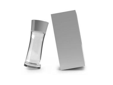 Parfüm Paketleme 3 boyutlu Görüntü İzole Arkaplan Sahnesi