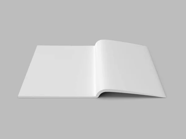 Журнал Book Paper Ілюстрація Макет Сцени Ізольованому Тлі — стокове фото