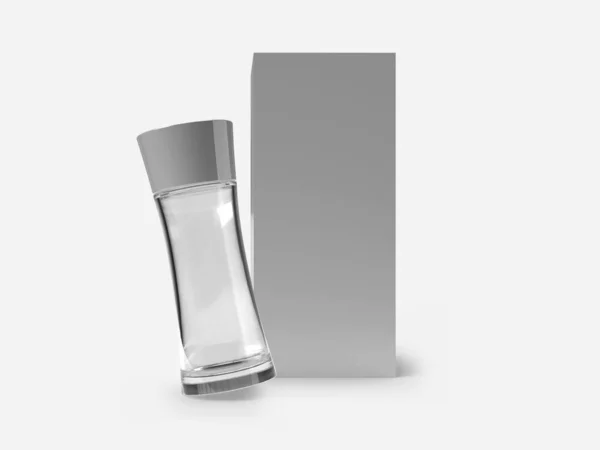 Escena Burla Ilustración Empaquetado Perfumes Sobre Fondo Aislado —  Fotos de Stock
