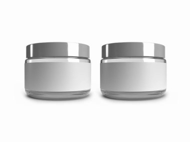 İzole edilmiş Arkaplanda Küçük Twist Jar 3D Görüntü