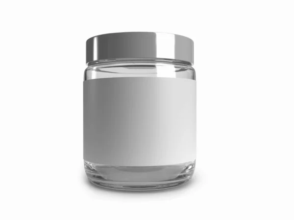 Twist Jar Packaging Illustration Mockup Scene Izolated Background — Stock fotografie