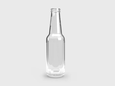 Bira Şişesi 3D Görüntü İzole Arkaplan Sahnesi